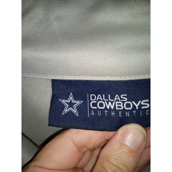 DALLAS COWBOYS Blue & Gray NFL TRACK JACKET~Men's Large Tall Varsity Zip - Picture 6 of 11